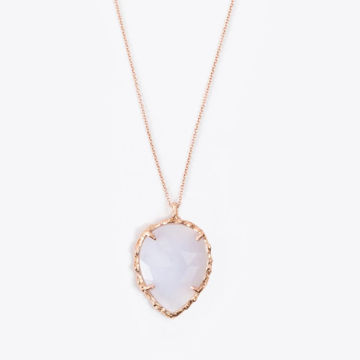 Teardrop Necklace in Chalcedony - Image 3