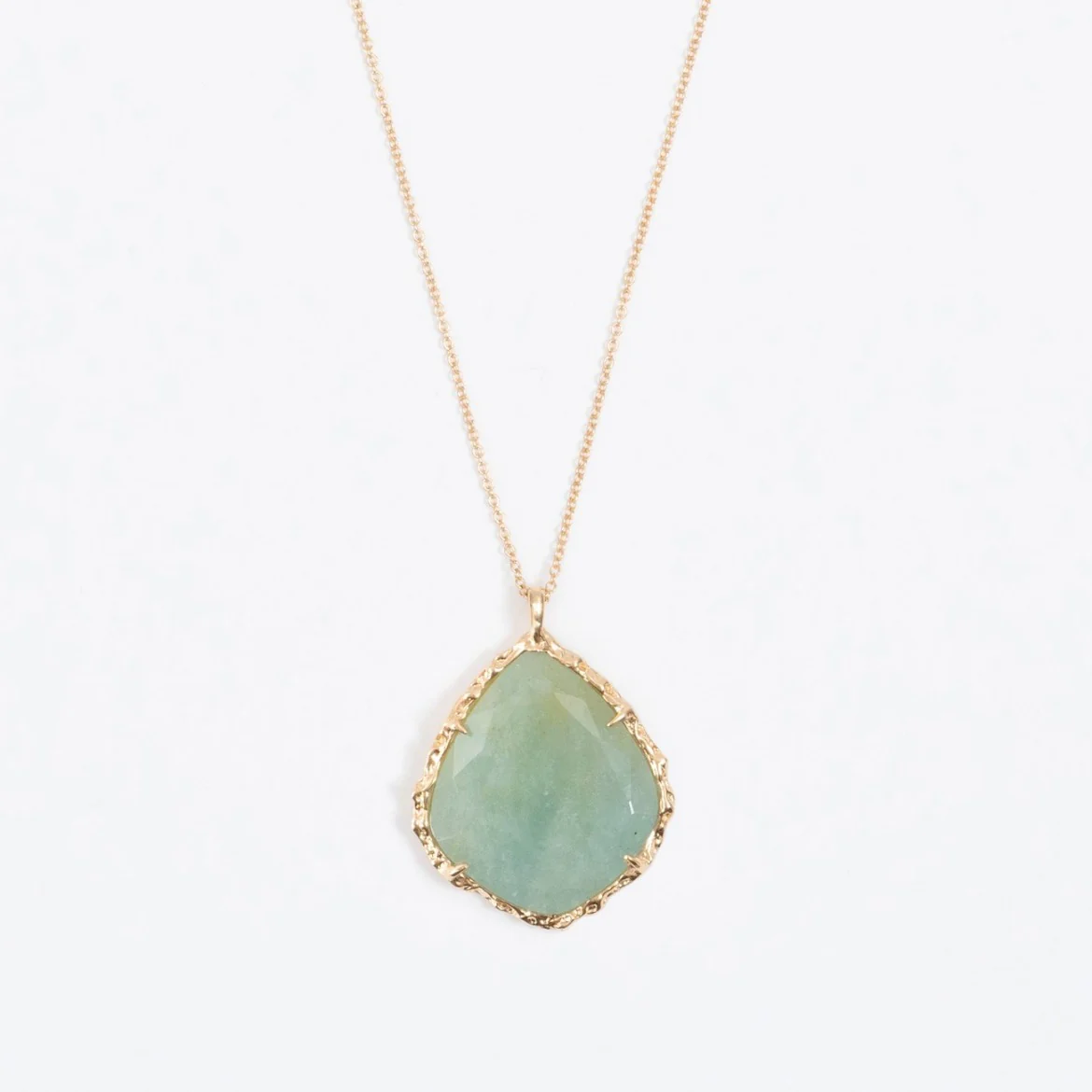 Trapezoid Necklace in Aquamarine - Image 4
